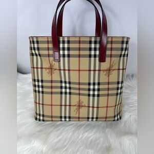 Burberry Haymarket Vintage Handle Bag